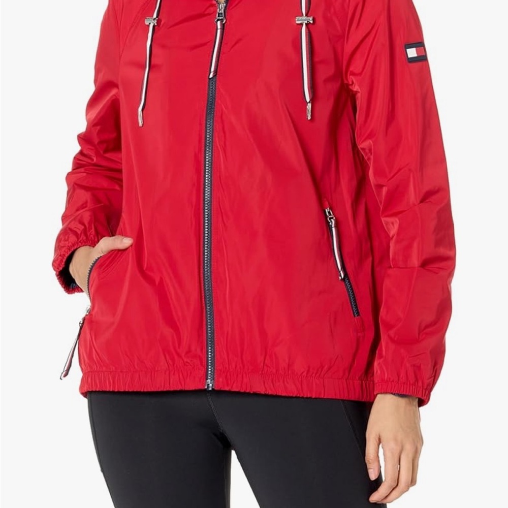 Tommy Hilfiger Womens Lightweight Everyday Weather Resistant Windbreaker Xl